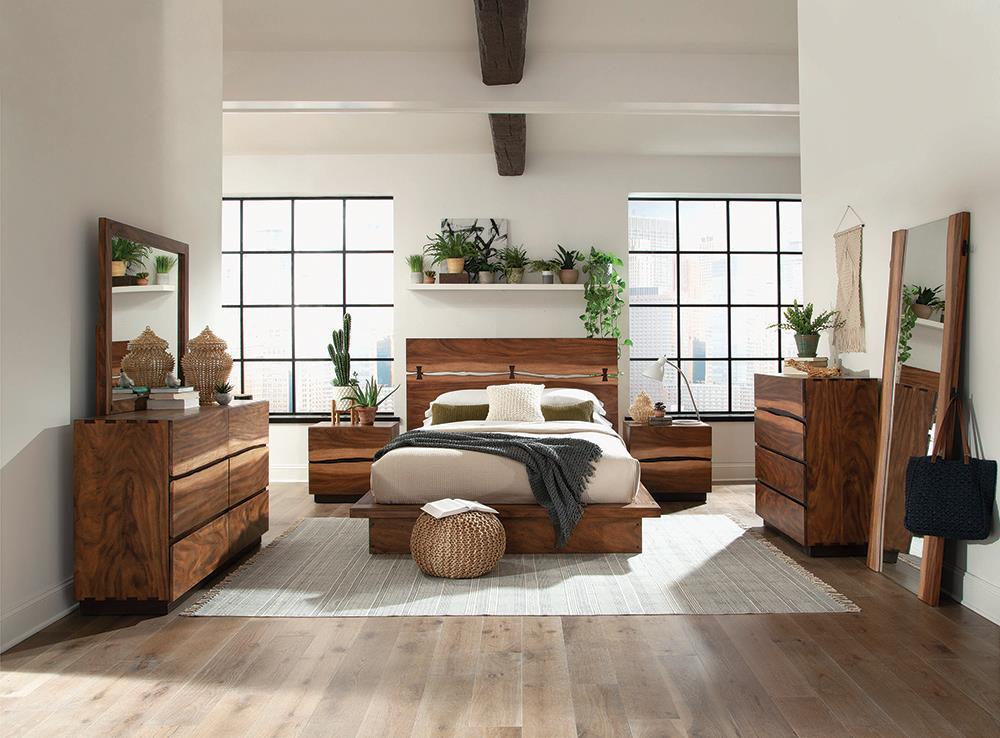 Winslow Storage Eastern King Bed Smokey Walnut and Coffee Bean image