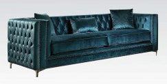 Acme Gillian Sofa in Dark Teal Velvet 52790 image