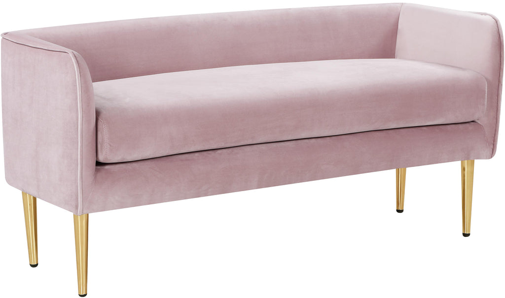 Audrey Pink Velvet Bench image