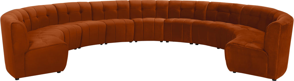 Limitless Cognac Velvet 11pc. Modular Sectional image