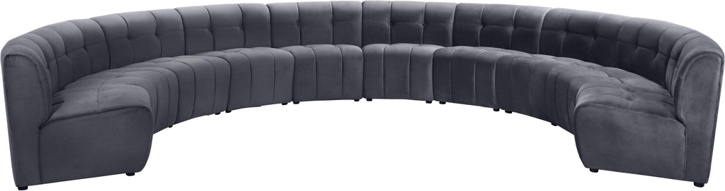 Limitless Grey Velvet 10pc. Modular Sectional image