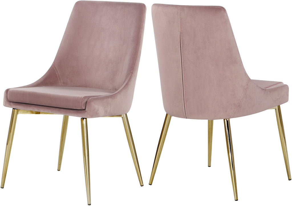 Karina Pink Velvet Dining Chair image