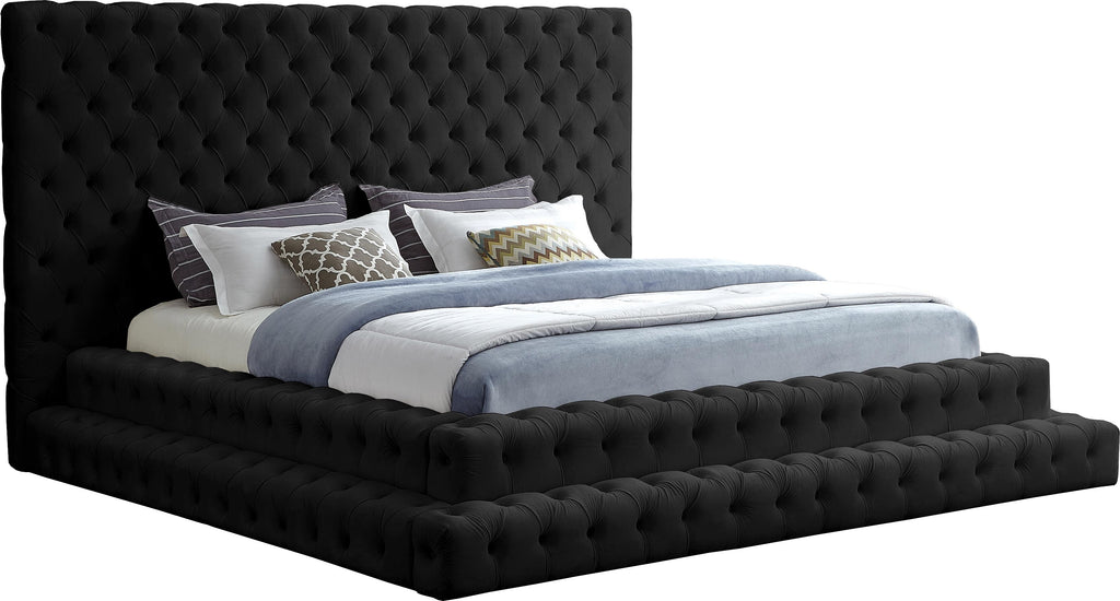 Revel Black Velvet King Bed (3 Boxes) image