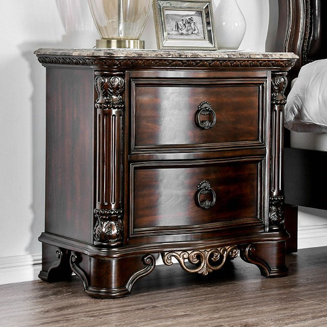 Menodora Brown Cherry Night Stand image