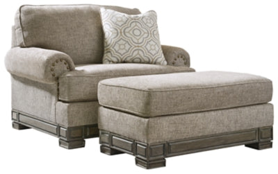 Einsgrove Signature Design 2-Piece Chair & Ottoman Set