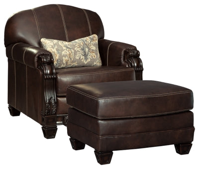 Embrook Signature Design 2-Piece Chair & Ottoman Set