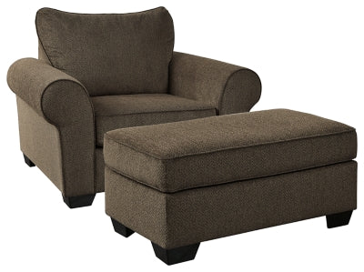 Nesso Benchcraft 2-Piece Chair & Ottoman Set