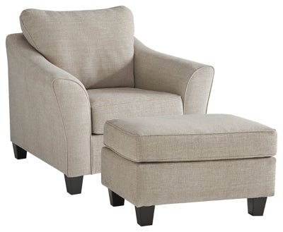 Abney Benchcraft 2-Piece Chair & Ottoman Set