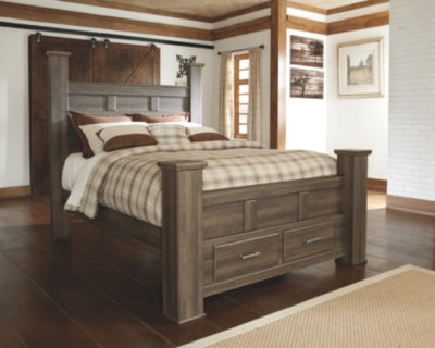 Juararo Signature Design by Ashley Bed with 2 Storage Drawers