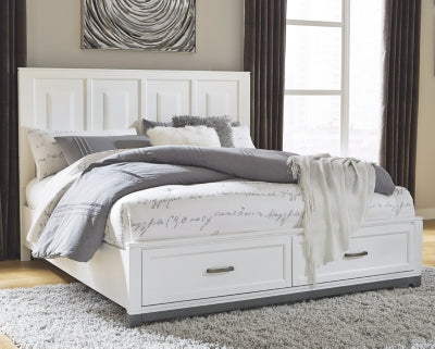 Brynburg Benchcraft Queen Panel Bed with 2 Storage Drawers