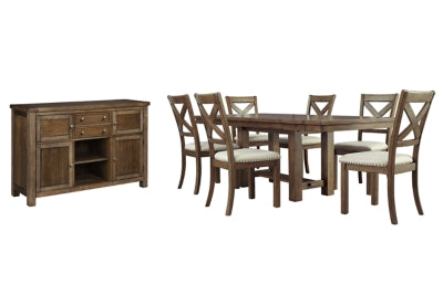 Moriville Signature Design 8-Piece Dining Room Package