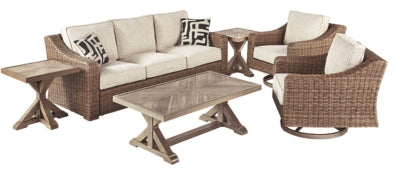 Beachcroft Signature Design 5-Piece Outdoor Conversation Set