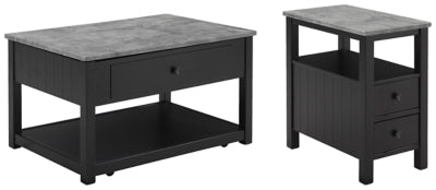 Ezmonei Signature Design 2-Piece Table Set